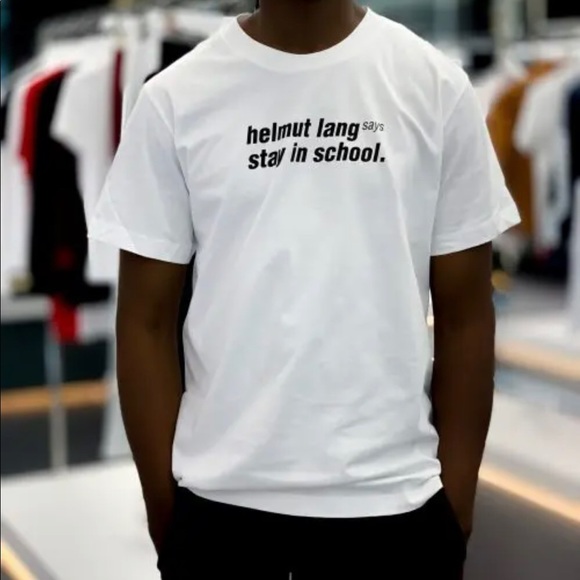 Nwt helmet lang  School Graphic T-Shirt - Picture 2 of 5